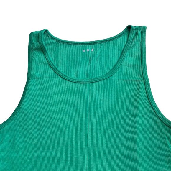 Three Dots Kelly Green Lettuce‎ Hem Ribbed Tank Size XL - Picture 2 of 6